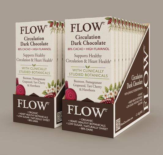 FLOW Circulation Dark Chocolate 24 Bar PACK