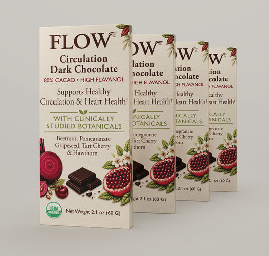 FLOW Circulation Dark Chocolate 4 Bar PACK